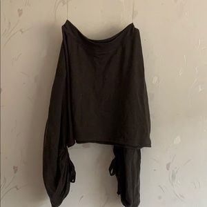 Black long sleeved top